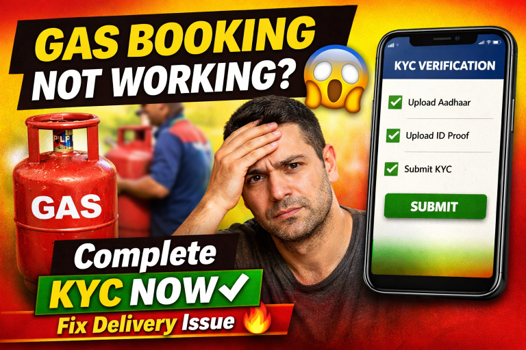 Gas Booking Not Working? Complete KYC Now & Fix Instantly (Android Application & iPhone Guide)
