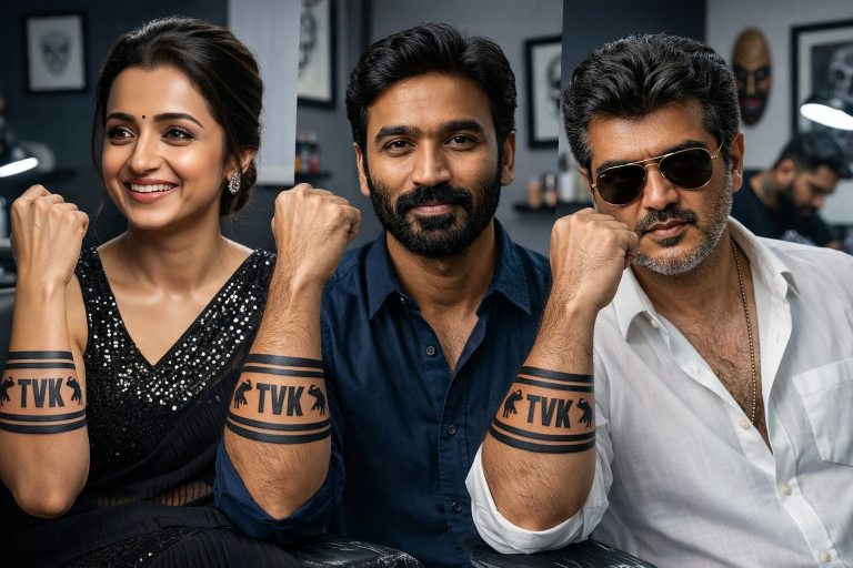 How to Edit Your Photo with a TVK Tattoo Like Thalapathy in Jana Nayagan 🔥📸