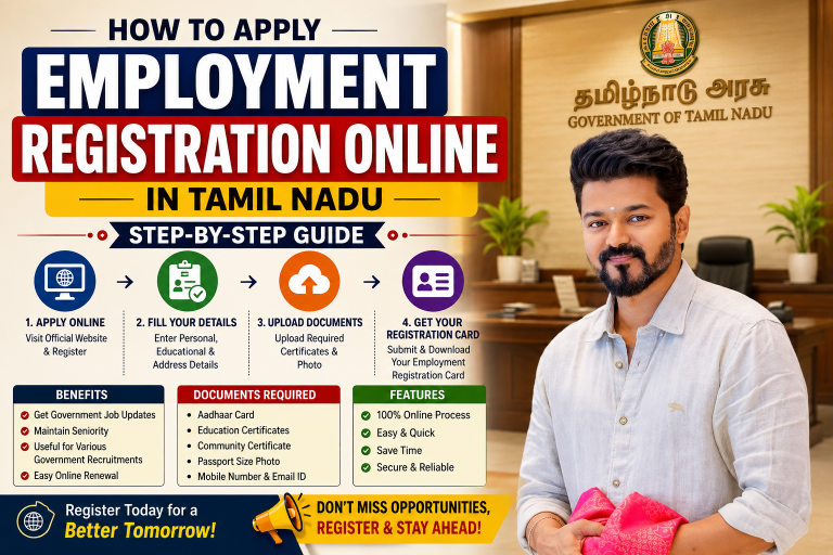 How to Apply for Employment Registration Online in Tamil Nadu