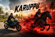 Karuppu Movie Cinematic Bike Riding Edit Using AI Apps