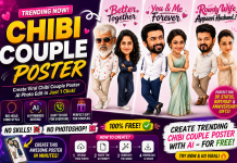 Chibi Couple Poster AI Photo Editing – Create Trending Instagram Style for FREE