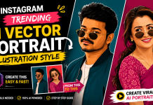 Instagram Trending AI Vector Portrait Illustration Style: How to Easily Edit Photos Like This Using AI