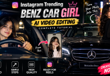 Instagram Trending Benz Car Girl AI Video Editing 2026 – Complete Guide, Prompts & Reels Tutorial