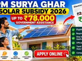 PM Surya Ghar Solar Subsidy 2026: How to Apply Online and Get Up to ₹1,00,000 or More in Assistance